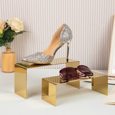 Jewelry Bags Metal Display Stands Silver Gold U Shaped Shoe Rack