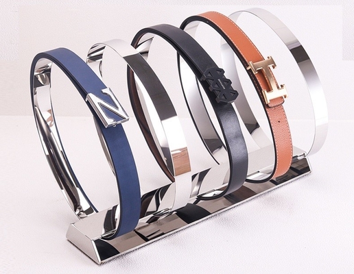 5pcs Custom Metal Retail Display Rack 770mm Belt And Tie Rack Belt Organizer