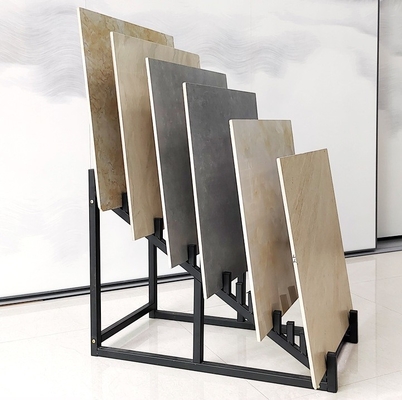 Custom 20pcs Steel Sample Board Waterfall Display Stand For Ceramic Tile
