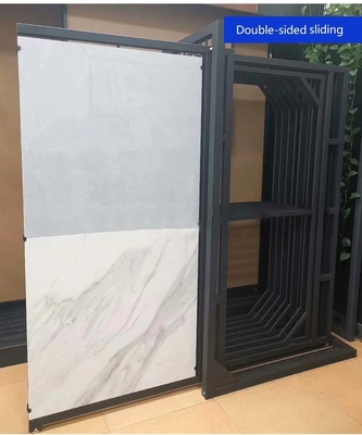 Mosaics Tile Display Stand Slab Sliding Out Granite Sample Display Rack Single Double Sides