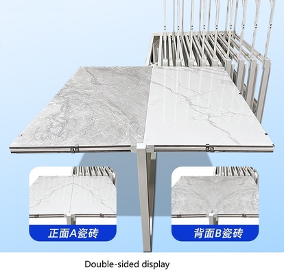1200 X 1200mm Tile Display Stand Sliding Out  Customizing LOGO Rotating Display Stand