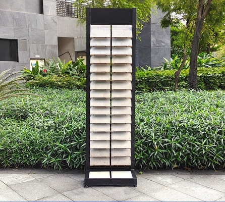 Waterfall 200 X 200mm  Stone Display Tower Wire Tray Tile Holder Stand For Marble Quartz
