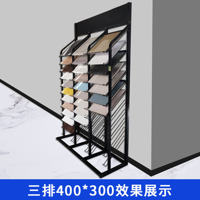 Wire Shelf Ceramic Tile Display Boards 1880mm Mulit Rows Showroom Tile Display Rack