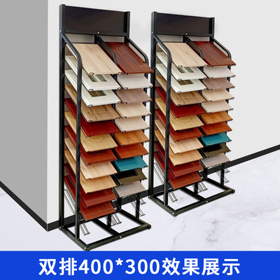 Multiple Rows Stone Display Rack 400x300mm Quartz  Ceramic Tile Display Stand