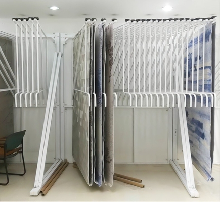 Flip Page Metal Display Stands Wing Carpet Display Stand Rack Rug Rack  1.6M X 2.3M
