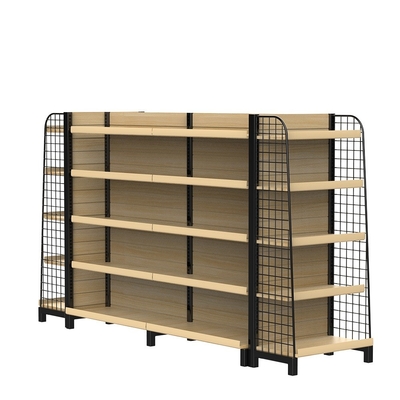 Wooden 1800mm Gondola Shelving Stand Display Rack Supermarket Gondola Shelves