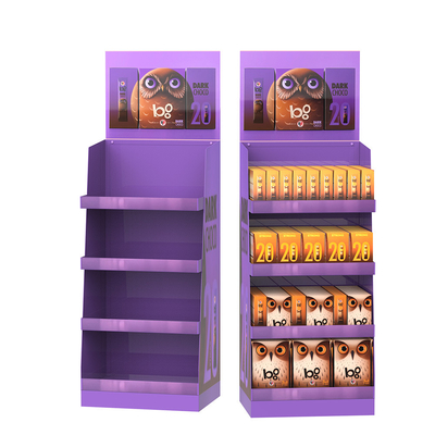 Floor Standing POP POS Display Plastic Tablet Pos Stand For Pet Food