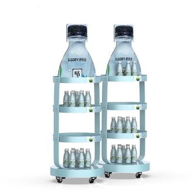 Bottle Shape Bathroom  POP POS Display Stand For Juice Display Rack