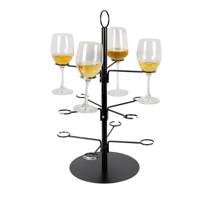 Detachable Metal Champagne Wine Glasses Rack Cocktail Tree Holder Display Stand for Party