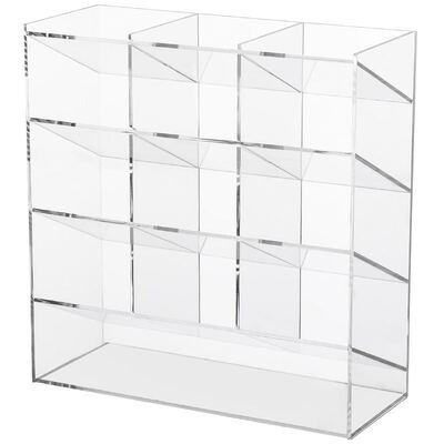 Customized Acrylic Storage Rack Nine-grid Acrylic Display box for Figurines and Cosmetics Badge Display Rack