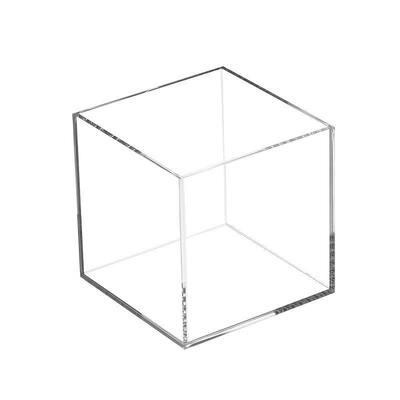100*100*100mm Transparent Acrylic Square Five-Sided Storage Box for Desktop Organization