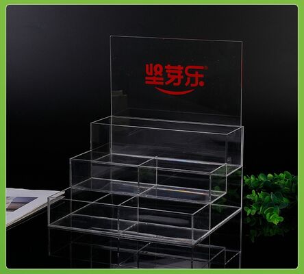 Acrylic Multi-tier Display Rack 3 Tiers Storage Shelf Acrlic Display Stand Risers for Organizer
