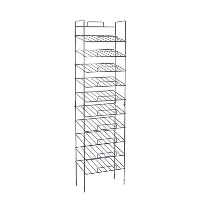 Customize Metal Wire Rack Customized Black Metal Wire Display Racks Hanging Hook Metal Grid ...