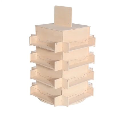 3 Tier Wooden Display Stands Rotating Countertop Display Stands For ...