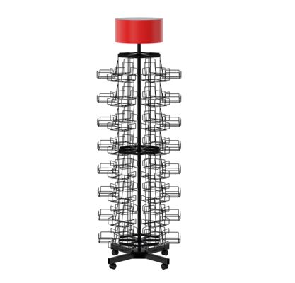 Rotating Facial Mask Display Rack 6 Faces Vertical Metal Wire Christmas ...