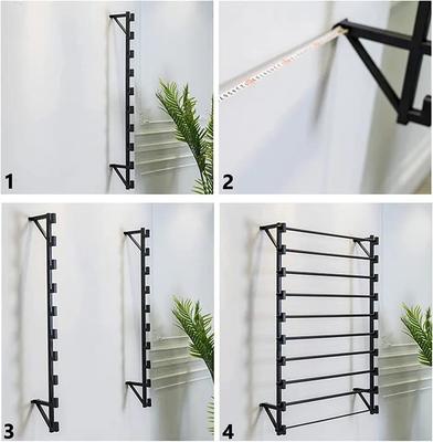 Custom Metal Wall Mounted Wallpaper Roll Display Stand 10 Tiers Roll ...