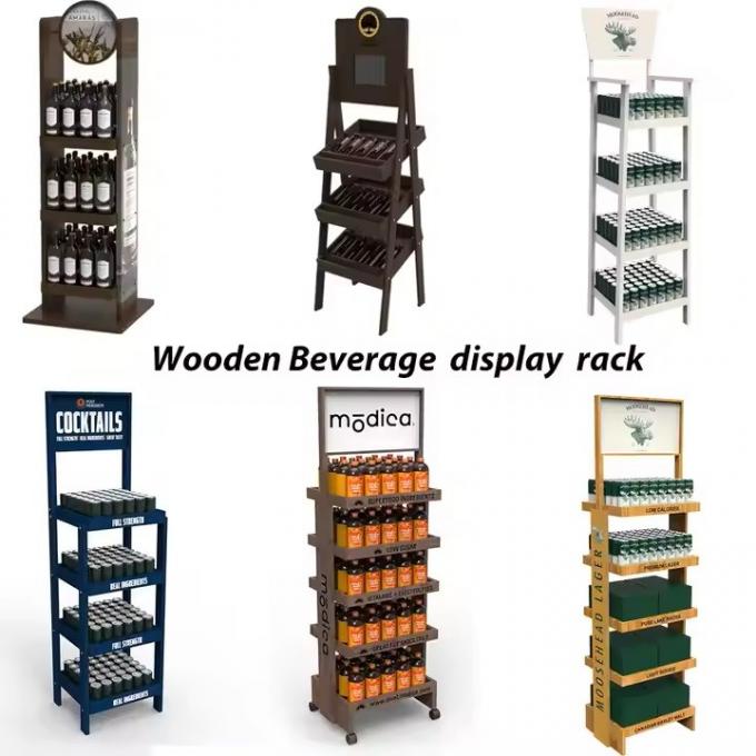 3 Tier Wooden Display Stands Rotating Countertop Display Stands For ...